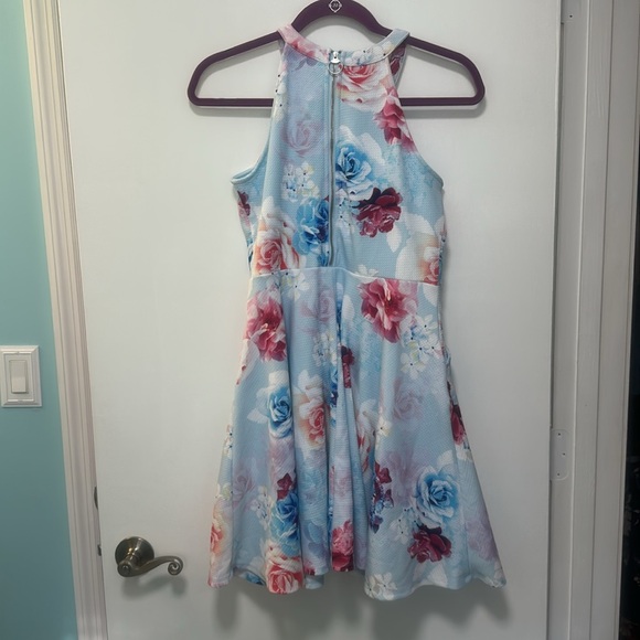 Justice floral sleeveless dress size 14 - Picture 2 of 3